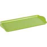 Reston Lloyd Melamine Plastic Tidbit Tray, BPA-Free, Food Safe, Multipurpose Platter Serving Tray, Bathroom/Table Organizer, Lime