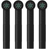 Toothbrush Replacement Heads Fit for Quip 360 Oscillating Toothbrush | 4-Pack Electric Brush Reill Head Black