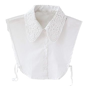 Fake Kragen Damen Weiß Abnehmbare Hälfte Shirt Bluse Frauen Abnehmbare Blusenkragen Cotton Gefälschter Kragen