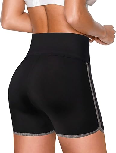 black high waisted athletic shorts