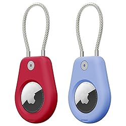 Tandoler AirTag Keychain Holder with Wire Cable - 2