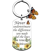 FAFQBING Retirement Gifts for Woman Happy Retirement Keychain for Boss Lady Teachers Appreciation Gift for Coworkers Employee Best Birthday Ideal Gifts for Her