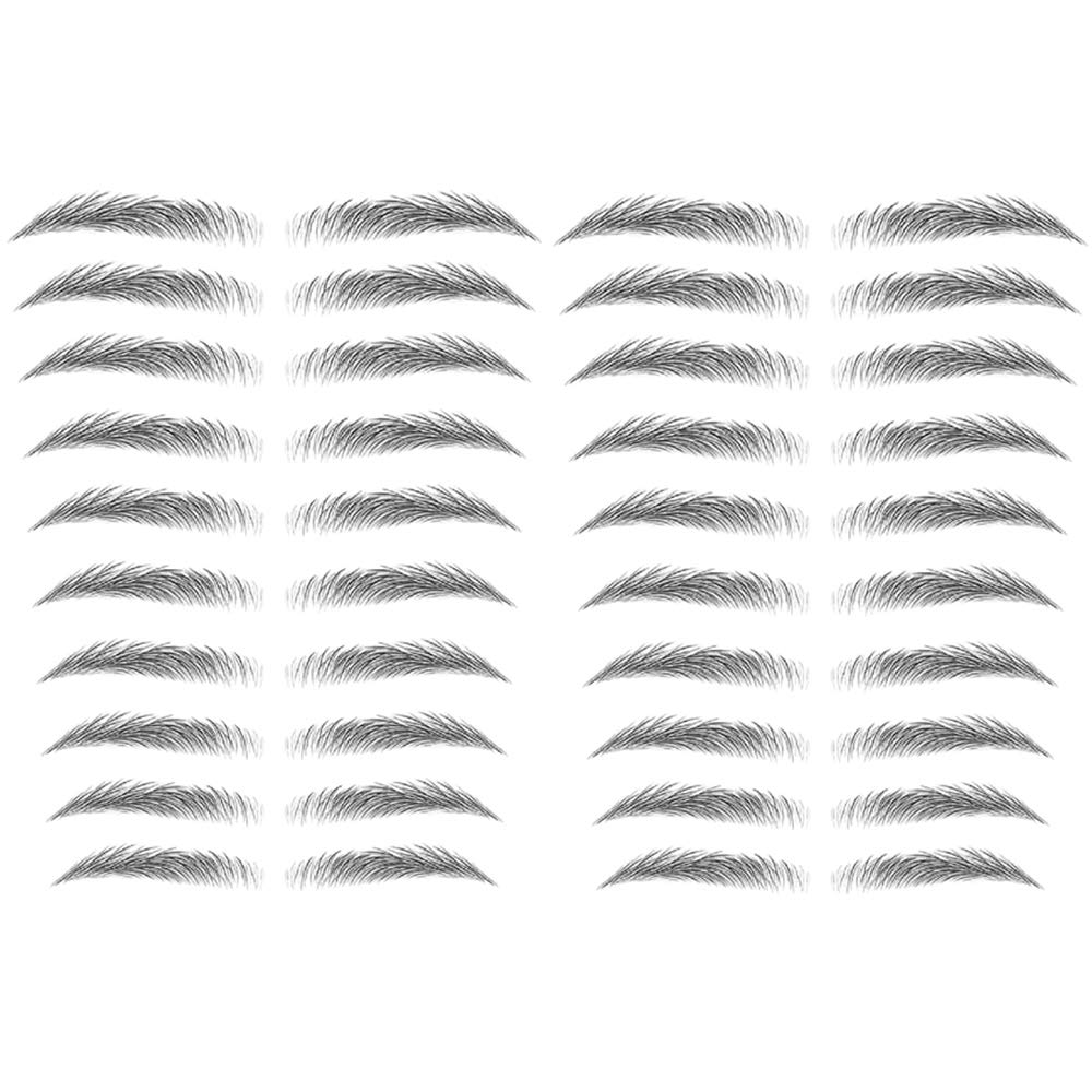 Yesallwas 4D Eyebrow Tattoo Sticker 20-Pairs False Eyebrows Long Lasting Waterproof Makeup Eyebrow Transfers Stickers for Women Lady 2 Sheets