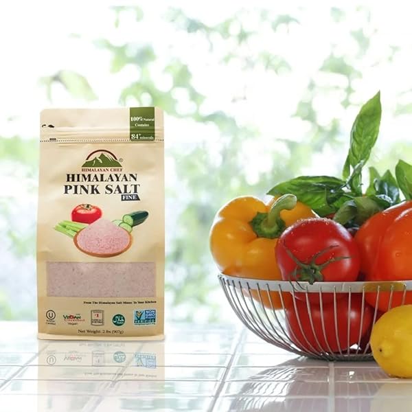 HIMALAYAN CHEF PINK HIMALAYAN SALT, FINE GRAIN – 2 LBS BAG