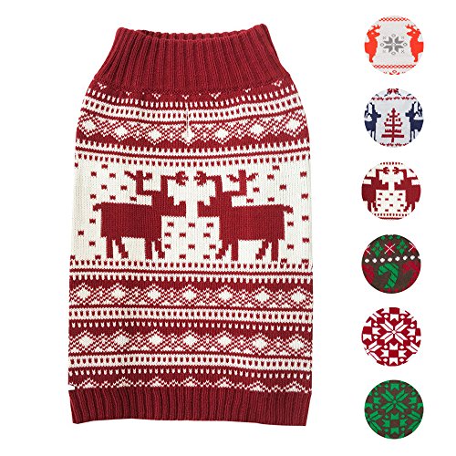 Blueberry pet 6 patterns vintage festive red ugly christmas reind…