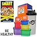SMART PORTIONS Containers Kit For Weight Loss, LEAK & BPA Free, Easy Storage, 7 PCS Multi Colored in Giftbox + FREE SHAKER LEAK FREE BONUS , GUIDE FOR 21 DAYS, E-BOOK Guide For Loss weight