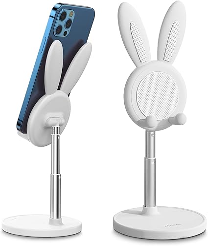 Amazon スマホスタンド 卓上 スタンド かわいいうさぎ ホルダー 高度調整可能 スマホ スタンド と互換性がありま For Iphone Ipad Kindle Nintendo Switchなど 白 スタンド 通販