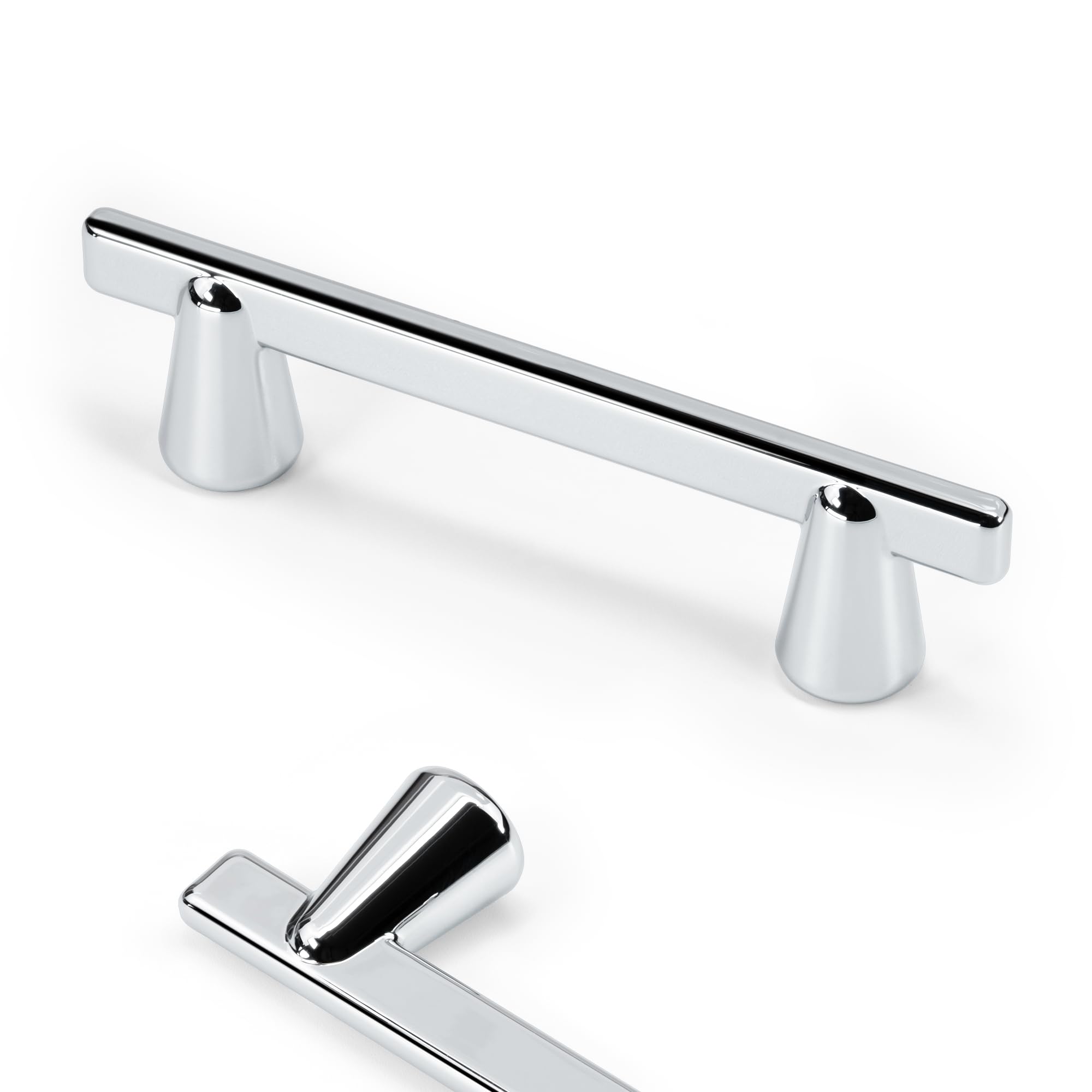 HESTIA HARDWARE 10 Pack Polished Nickel Cabinet