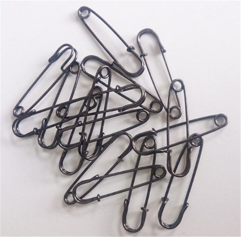 YEQIN (TM) Pack of 50 Dark Copper Black Kilt Safety Pins - 38mm 1.5"