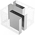 Outspark Method Bars for Oklahoma Joe Charcoal Firebox Basket,Stainless Steel Maze Bars for Most Charcoal Ash Basket,8'' x 5.5'' x 7.5'',2 Pack
