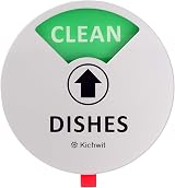 Kichwit Dishwasher Magnet Clean Dirty Running Empty Sign Indicator with 4 Inch view 5