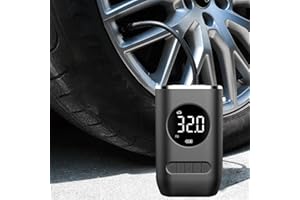 PNEU MURCHO? CALMA QUE TEM JEITO — YFJJFY Compressor de ar portátil com inflador de pneu mini com bateria
recarregável de 4000 mAh, bomba de pneu sem fio 150 PSI, luz de emergência LED,
bomba de ar calibre de pressão para carro bicicleta motocicleta bola inflável