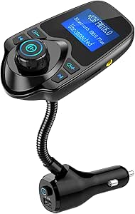 Amazon.com: Nulaxy Bluetooth FM Transmitter for Car, Upgraded Manual ...