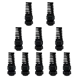 LeMotech 10Pcs NPT 1/4" IP68 Waterproof Cable Gland