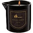 MELONY Massage Oil Candle for Pure Relaxation- 8.1 oz- Moisturizing Essential Oil Body Massage Candle for Home Spa- Amazing Gift for Women & Men (Lavender)