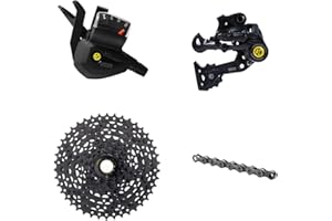 Box Four 8 Speed Multi Shift Non E-Bike and Single Shift E-Bike Cycling Groupset with Rear Derailleur, Shifters, Cassette, Ch