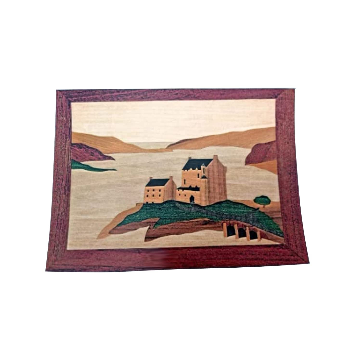 Eilean Donan Traditional Marquetry Craft Kits, Brown, 260mms x 188 mms