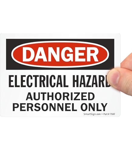 High Voltage Keep Away Authorized Personnel Only Sign - 10x7 Inches, Aluminum, Fade Resistant, USA Made