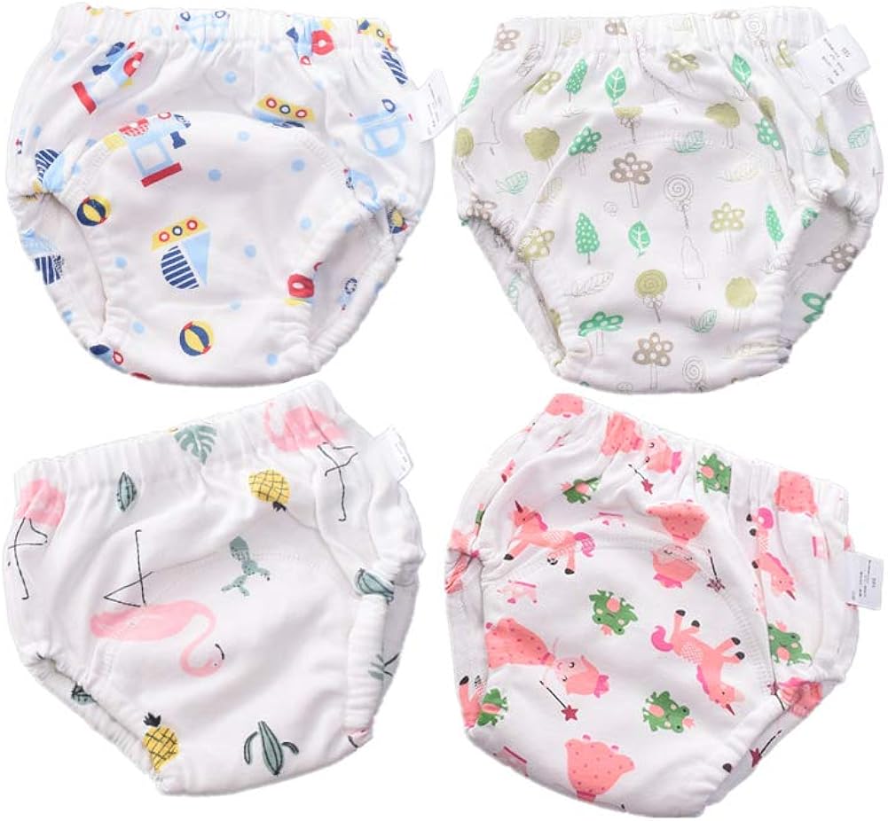 Baby Training Pants Boys and Girls, Morbuy Training Pants 4 Packs Cute