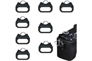 JCZD 4 Pairs Camera Lug Ring Shoulder Strap Triangle Split Ring Adapter with Plastic Cap Compatible with Leica Compatible wit