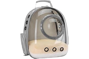ORIZZP Bubble Cat Carrier Backpack, Transparent Pet Carrier Backpack for Small Puppy and Bunny, Space Capsule Bubble Cat Backpack Carrier, Airline Approved