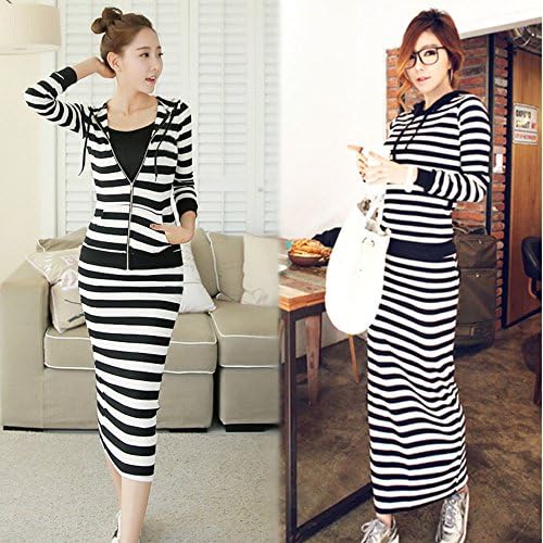 Amazon 品 セットアップ 上下セット スウェット スウェットセットアップ レディース ボーダー ボーダーセットアップ ジップアップ パーカー マキ アンサンブル 通販