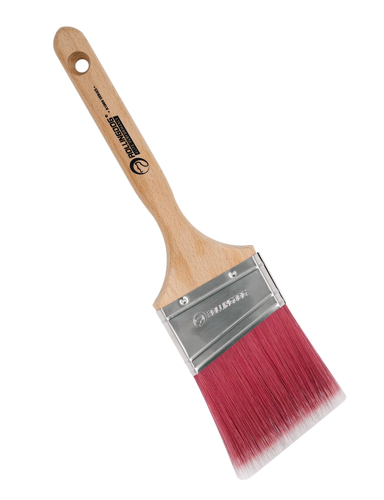 ROLLINGDOG Angled Paint Brush - Cutting In Paint Brush for Wall Edging Corner Painting and Decorating(3 Inch)