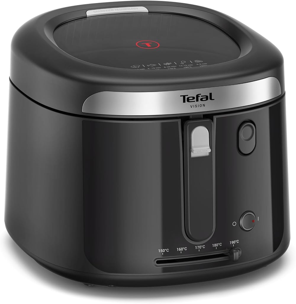 Tefal Vision Fry Deep Fryer 3L 2100W Grandview Window Black FF2528G0