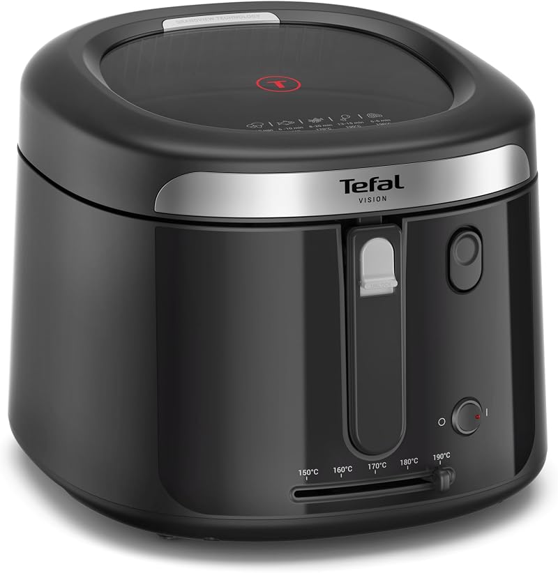 Tefal Vision Fry Deep Fryer 3L 2100W Grandview Window Black FF2528G0