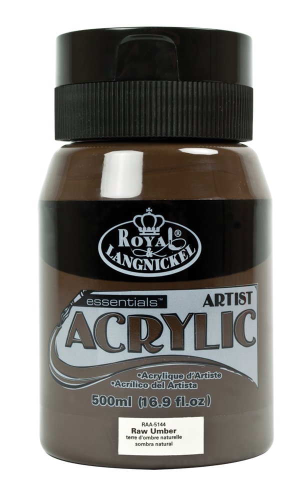 Royal & Langnickel RAA-5144 Essentials 500ml Acrylic Paint - Raw Umber