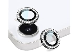 EasEasy 2 Pack Compatible for iphone 17e /16e Camera Lens Protector Glass, Bling Diamond Anti-scratch & Case-friendly 9H Temp