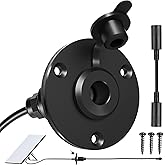 Acegoo Aluminum Wall Pass Through Kit for Starlink Mini, RV Waterproof Cable Pass Through, Panel Mount 5.5 x 2.1 DC Female Power Socket, Starlink Mini Accessories for RV, Boat, Van, Battery Box (1Pcs)