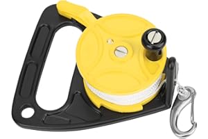 Portable Dive Reel, Lightweight 150ft PP Line Large Handle Compact Design Multi-Purpose for Professional Divers Snorkelers Re