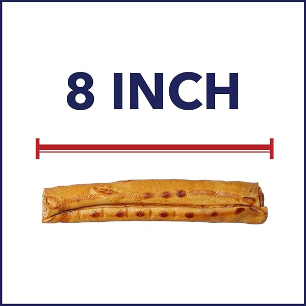 PET FACTORY 100% MADE IN USA BEEFHIDE 8″ ROLLS DOG CHEW TREATS – CHICKEN FLAVOR, 15 COUNT/1 PACK