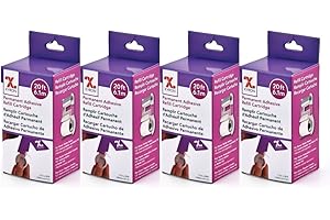 Xyron Permanent Adhesive Refills for X150 Sticker Maker, 1.5" x 20', Refill Cartridges, 4 Pack (AT155-20A)