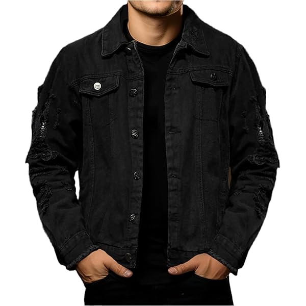 A PRESSE　Black Denim Trucker Jacket A.PRESSE 