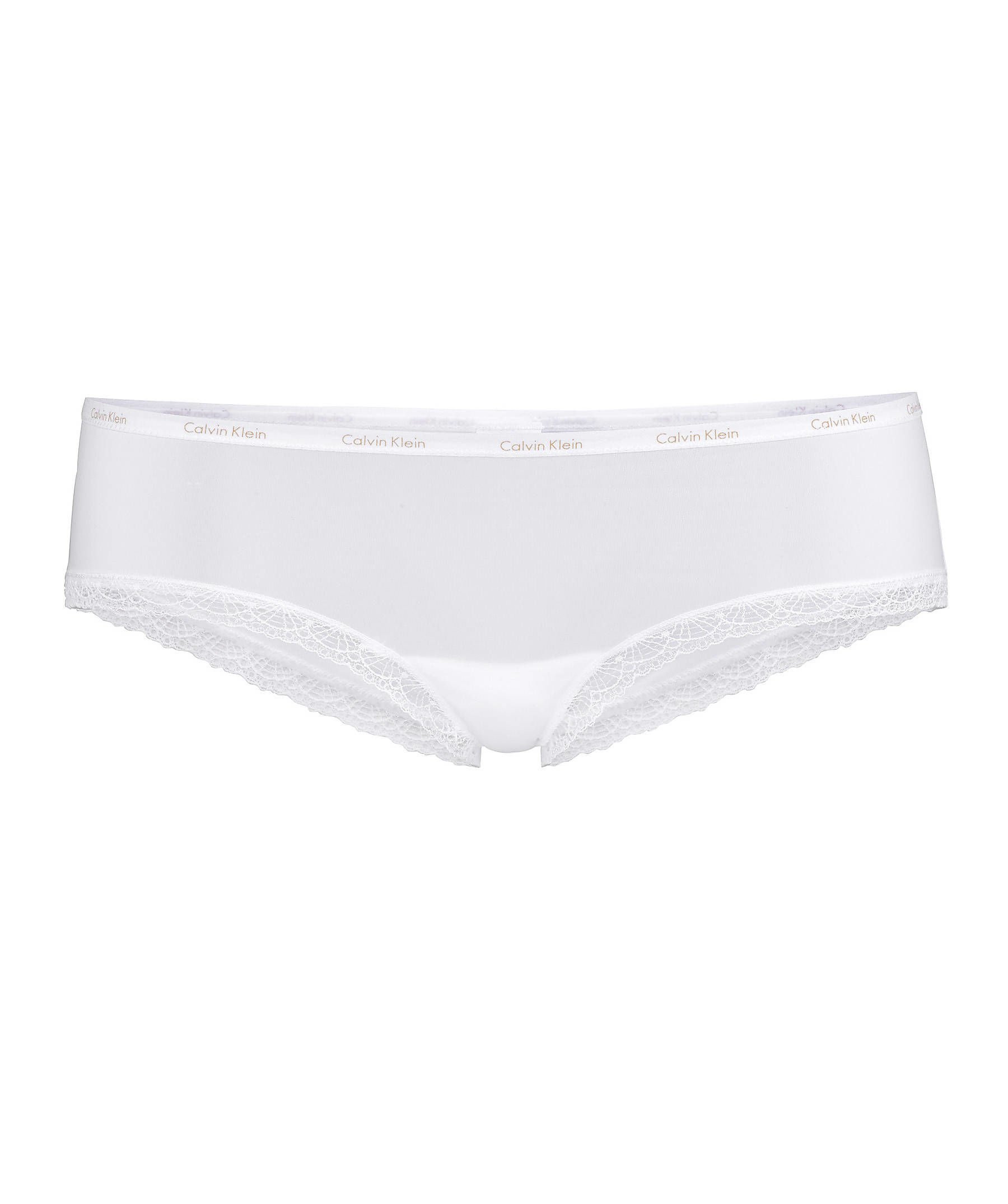 Calvin Klein - Hipster Panty - Bottoms Up - White - Polyamide (82 Percent), Elastane (18 Percent) - Medium Rise Waist - Microfiber Jersey - Size M