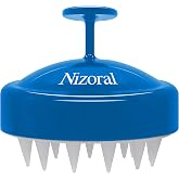 Nizoral Hair Shampoo Brush, Scalp Massager for All Hair Types | Soft silicone brush head, scalp brush deep cleanses scalp and removes dead flaky skin and residue, exfoliate scalp