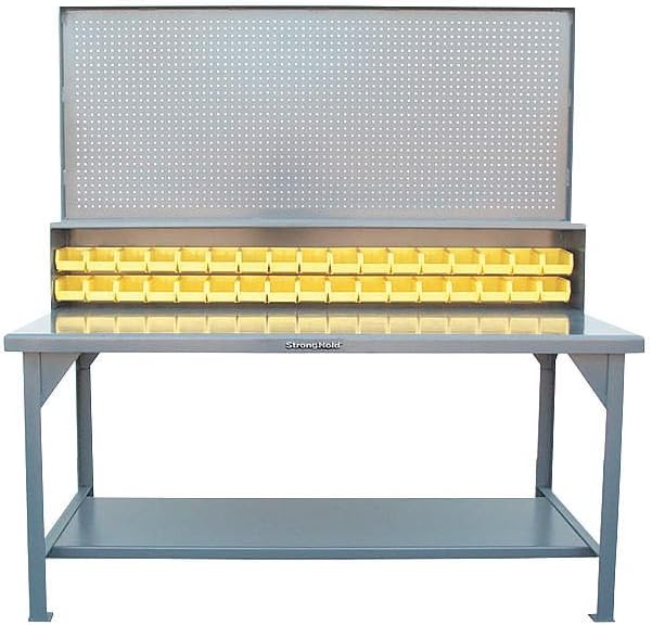 Stronghold, Extra Heavy Duty Work Bench With 7 Guage Top - Production Items, Kca-8436, W X D X H: 84 X 36 X 34, Unit Weight: 384, Capacity: 10000, T8436