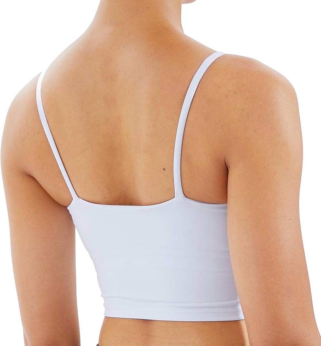 Essential Padded Sport Bras with Builtin Bras Classic Soft Crop Top for Yoga Workout Running