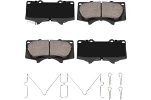 HYFTJYZ Ceramic Front Brake Pads Compatible with Lexus GX460, GX470;Compatible with Toyota 4Runner/FJ Cruiser/Sequoia/Tacoma/Tundra,Replacement Brake Pads Set for Car or Truck (HZ976)