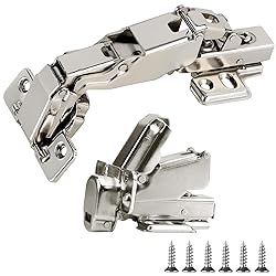 2-Pack Cabinet Hinges, 175/165 Degree Half Overlay