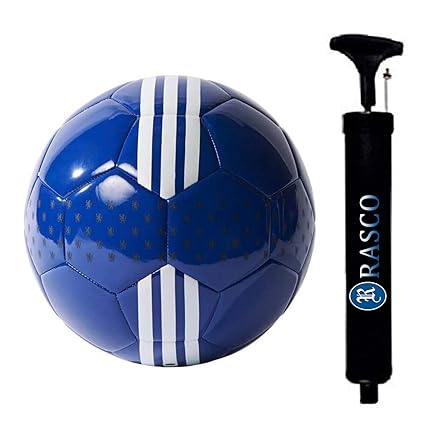 RASCO Blue 32 Panel Hand Stitched Ball (Size-5)