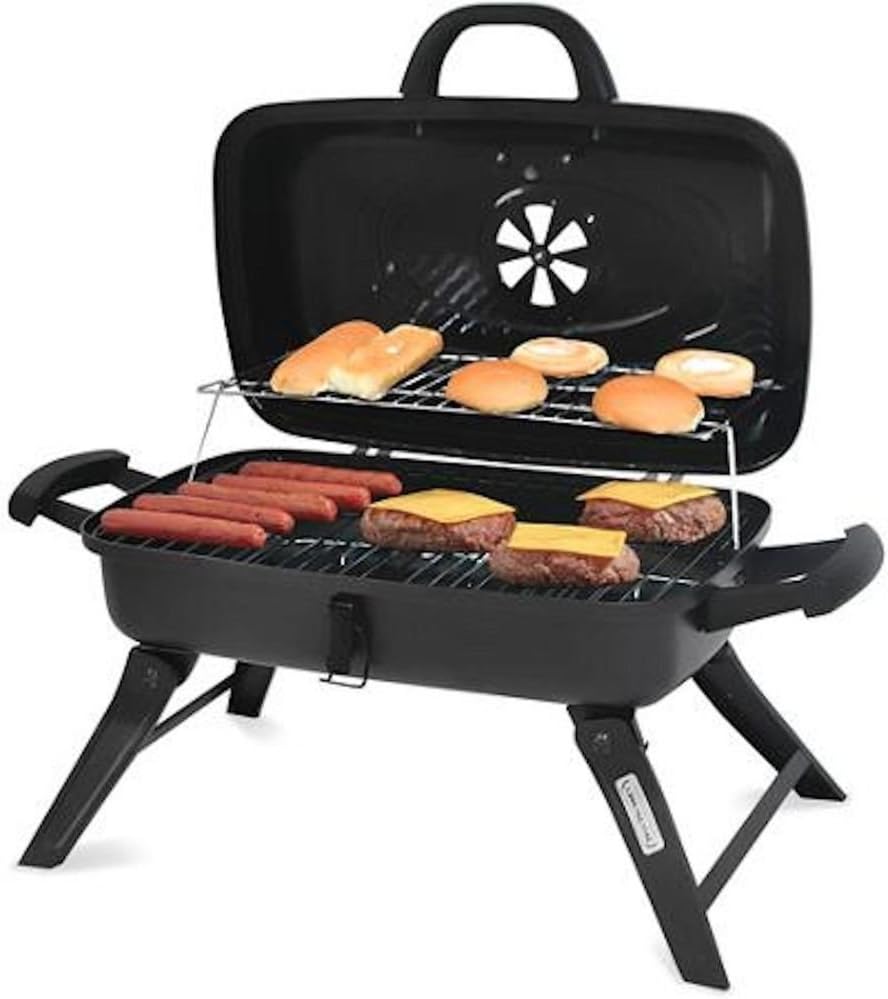 Charcoal Grill BBQ Portable Barbecue Smoker Outdoor Backyard Camping Cooking Grilling Party Sporting Picnic Set