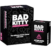 Bad Kitty Adult Party Game + After Dark Expansion Set - Ultimate Meme Game with Cats - Exploding for White Elephant Parties, Stocking Stuffers + Board Games Night with Friends