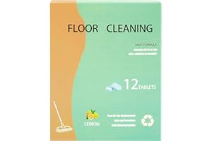 Household Floor Cleaners - Floor Cleaning Tabletss | 12 Pieces Lemon Scent Floors Cleaning Tablets | Multipurpose Mopping Cle