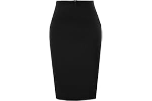 GRACE KARIN Skirts for Women High Waist Knee Length Stretch Bodycon Pencil Wedding Guest Work Skirt
