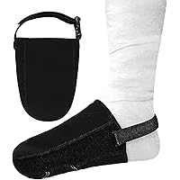 1 Pack Cast Sock Protective Foot Cast Sock Soft Toe Protector for Walking Adjustable Cast Toe Cover Non Slip Silicone Sole Ca