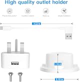 HOLACA Nest 3rd Gen Socket Holder with Power Cable Wall Mount Stand view 3