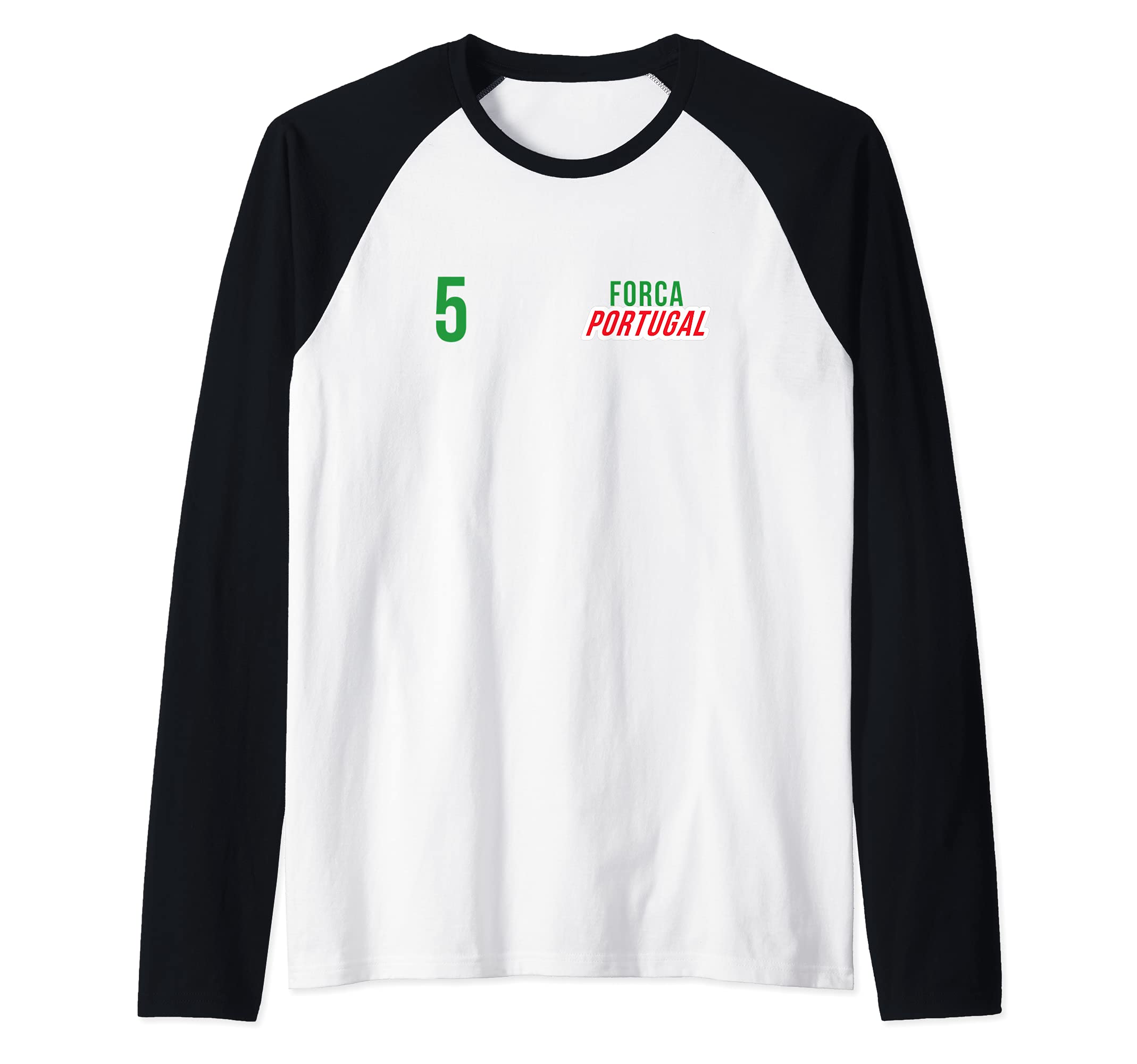 Flag Portugal Raglan Baseball Tee